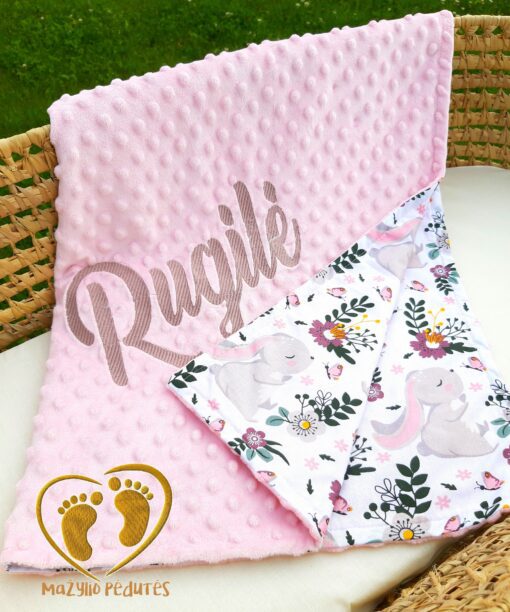 PLEDAS SU IŠSIUVINĖTU VARDU SUSIKURK PATS! (SU MEDVILNĖS PAŠILDINIMU)